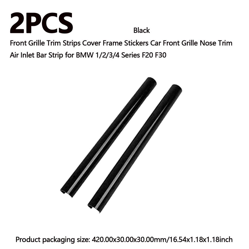 2/4PCS Car Front V Brace Grill Trim Strips Cover Front Grill Insert Trims Stripes for BMW F30 F31 F32 F33 F34 F35 F36