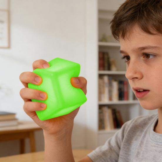 1/4 Adet Buzlu Küp Sıkma Oyuncak Yumuşak Esnek TPR Yavaş Yükselen Küp Duyusal Oyuncak Kaygı Giderici Stres Topu Sınıf Ödülleri Parti Hediyelikleri