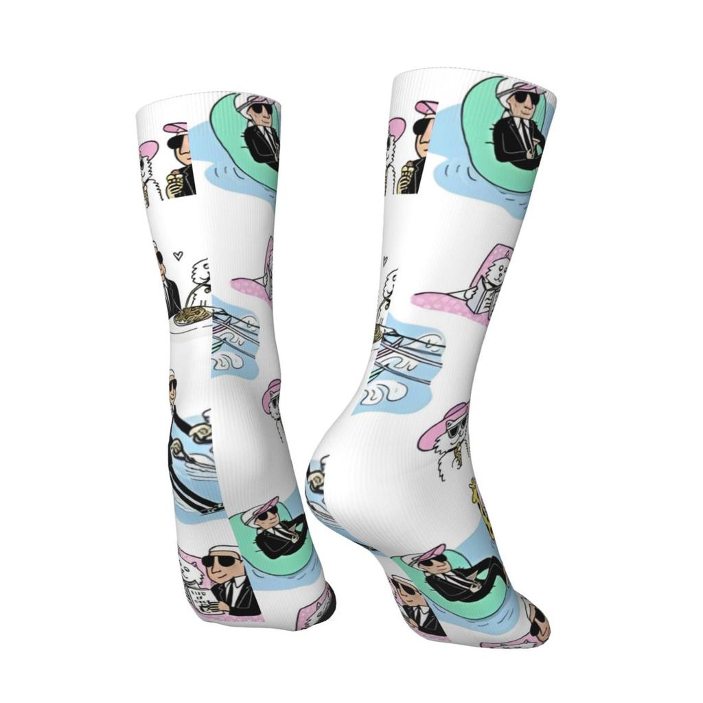 Karled Funny Stockings Design Retro Socks Autumn Anti Skid Socks Men's Skateboard Medium Soft Socks