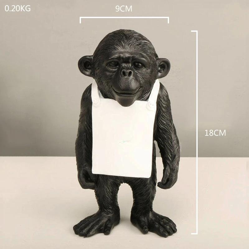 Creative Deep Sea Diver Statue Animal Orangutan Pendant Home Decoration Luxury Living Room Decoration Desk Accessories Sculpture