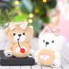 Cute Cute Biscuits Bear Pendant Plush Toy Doll Teddy Bear Bag Small Hanging Keychain
