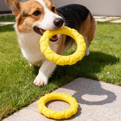 Pet Chew Toy TPR Material Tug-of-War Interactive Training Teeth Dog Chew Ring Bite-Resistant Medium Large Dogs Safe Chew Toy