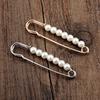 Simple Fashionable Imitation Pearl Beaded Brooch for Women's Classic Casual Jewelry Clothing Accessories