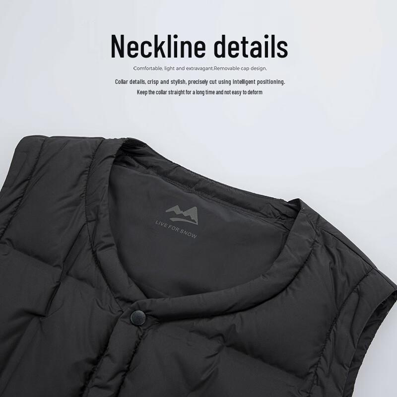 Xuezhongfei Men's Lightweight Goose Down V-Neck Vest