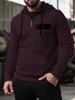 Men's Trendy Loose Stand Collar Hoodie Sports Top