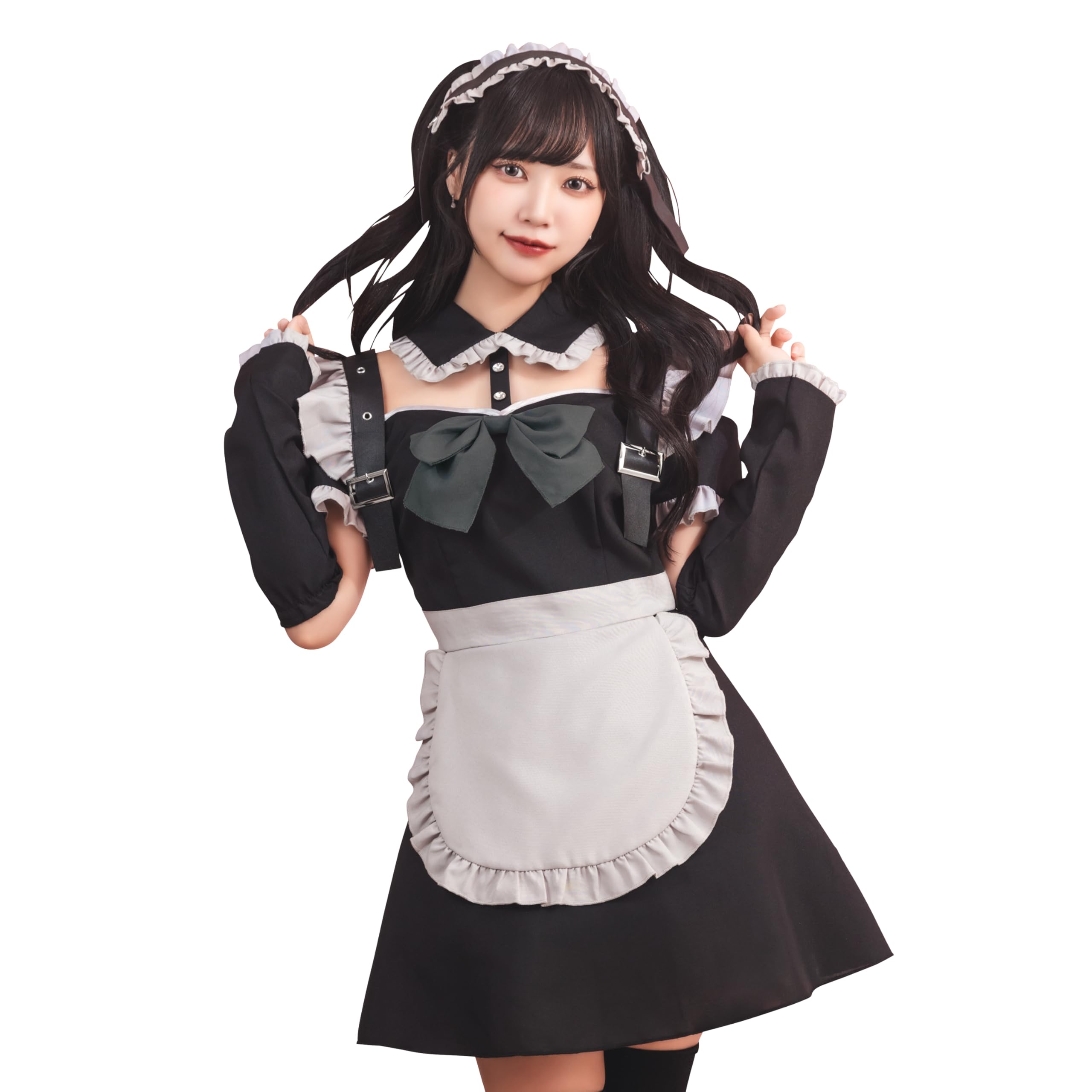 Clearstone Yum Yum Yummi Косплей Хэллоуин Меланхоличная Горничная Женский Черный