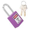 38mm   Padlock Insulating Industrial Plastic Nylon PA Steel for Chemical Electric Power Nuclear Energy(Purple )