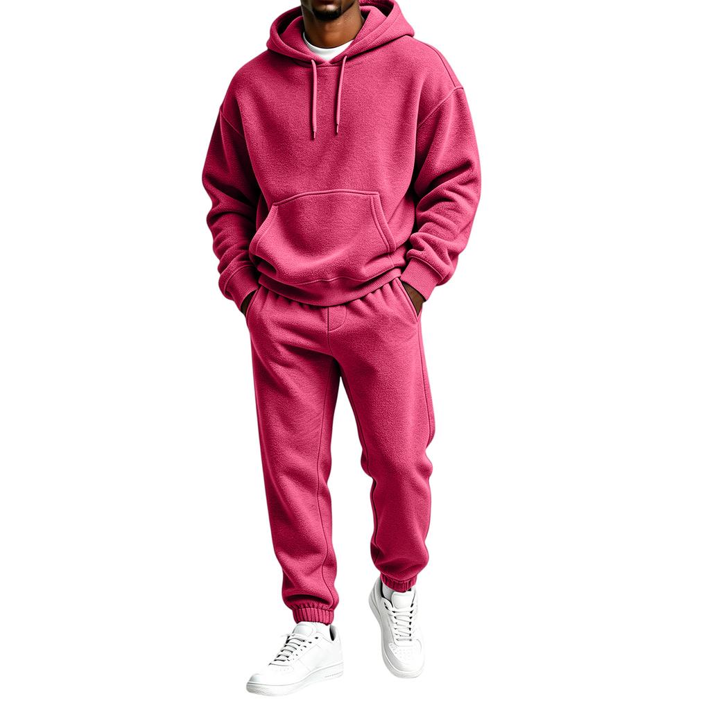 Herren Kapuzenpullover Sweatshirt Jogginghose Zweiteiliges Set