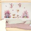 Cute Fairy Reading Wall Sticker For Baby Girls Nursary Room Kids Room Background Children'S Room Wall Decals