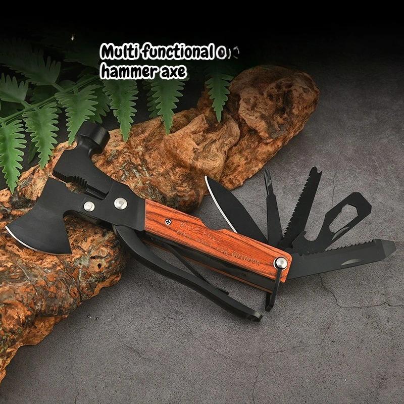13 In One Multifunctional Axe Hammer for Household Use Sturdy and Durable Portable and Portable Carrying EDC Hand Tools