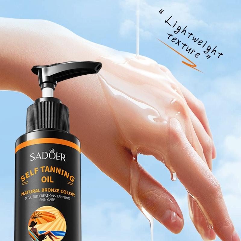 Olio Essenziale Abbronzante 100ml SADOER Rame Idratante Olio Idratante per il Corpo
