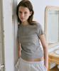 Annies Bessette Half Tee (Melange Gray)