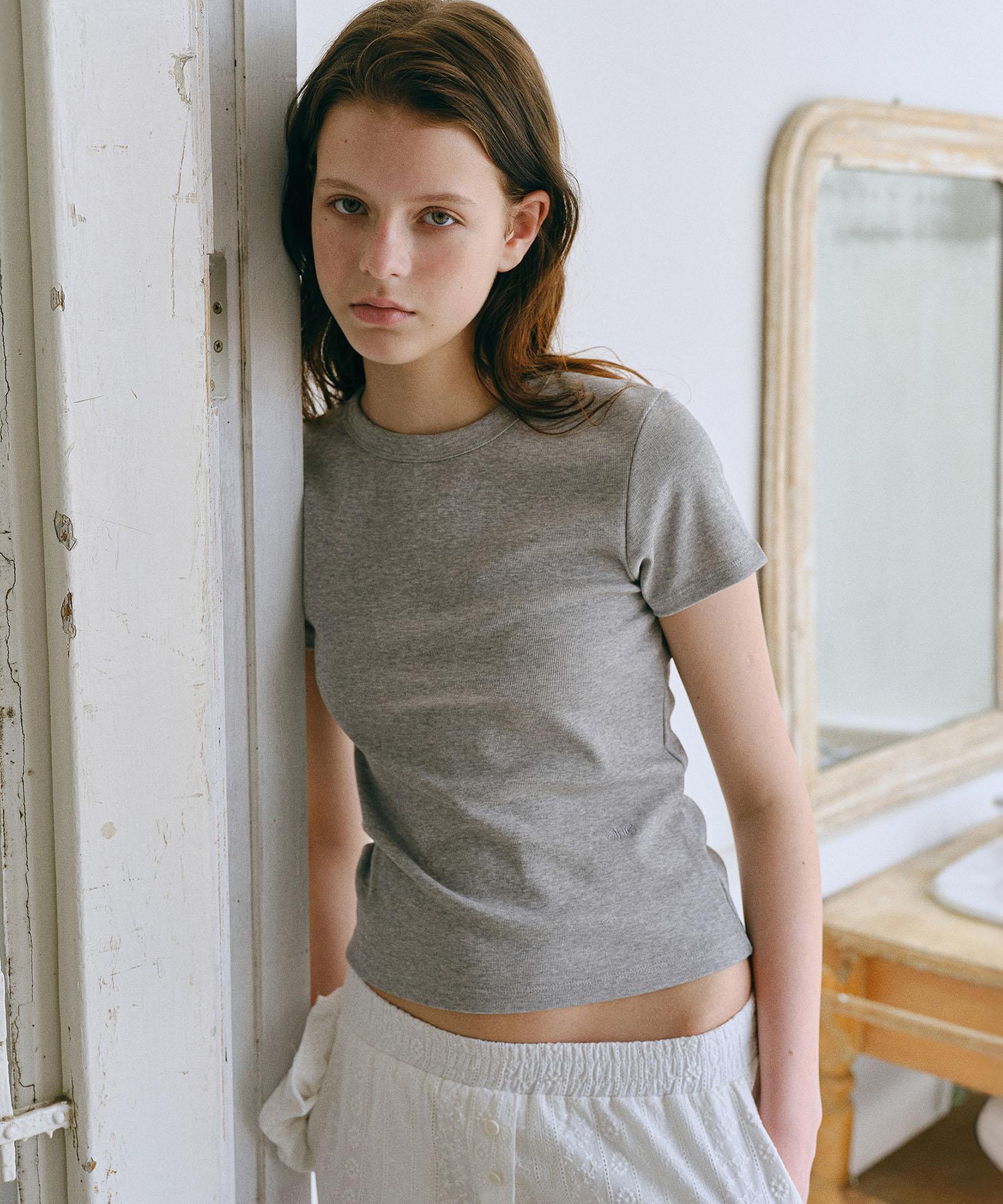 Annies Bessette Half Tee (Melange Gray) Melange Gray