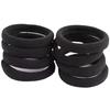 100pcs Black Large Soft Nylon Hair Elastics Ties Rope For No Damage Ponytail Holder Women Leagues Accessories