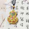 Vietnamese Sand Gold Maitreya Buddha Pendant Necklace for Men & Women