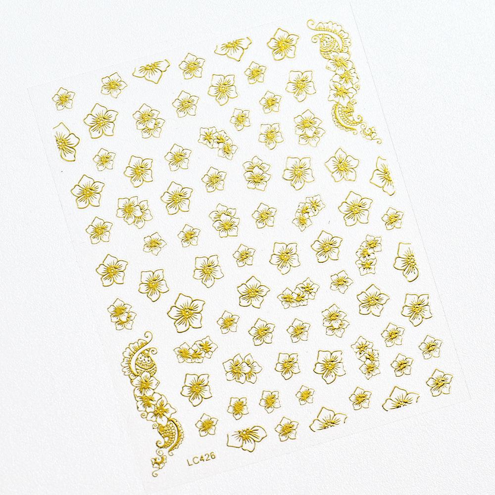 Black Heart-Shaped Japanese Manicure Sticker, Small Fresh Lines Love Striped Nail Decorative Decal