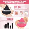 6 Pieces Makeup Sponge Powder Puff Face Soft Triangle Makeup Puff Diamond Decor Cosmetic Foundation Sponge For Loose Powder Wet Dry Makeup Tool