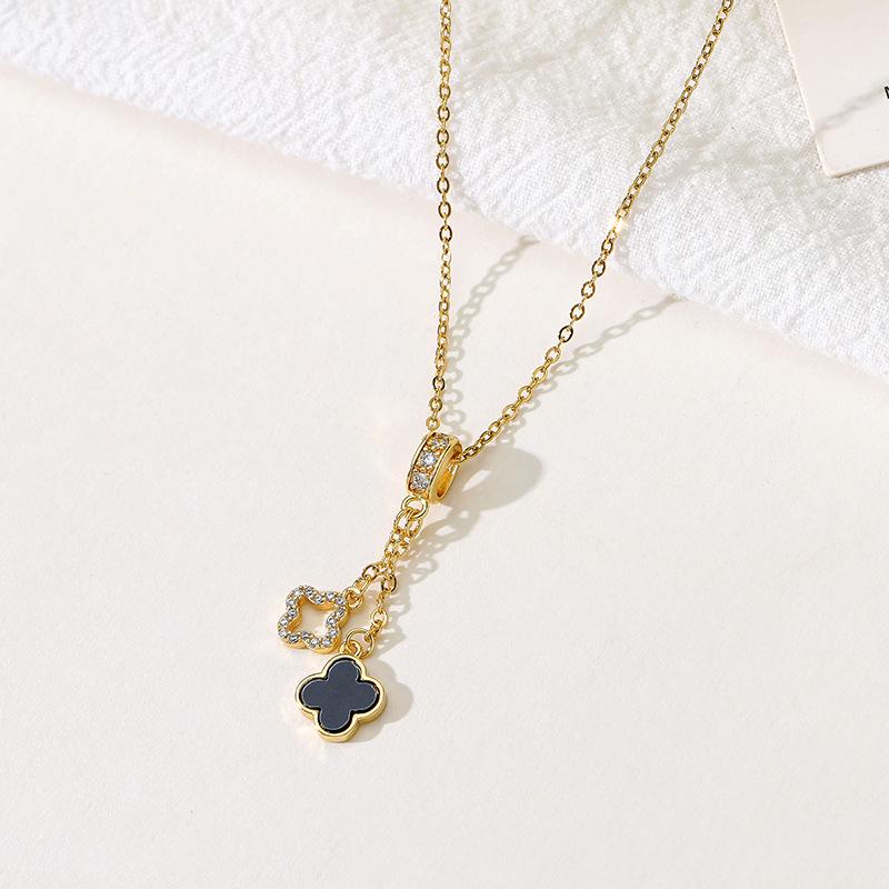 Titanium Steel Non-fading Necklace - European & American Style, Light Luxury, Versatile Korean Fashion, Perfect for Women and Girlfriend Gifts.