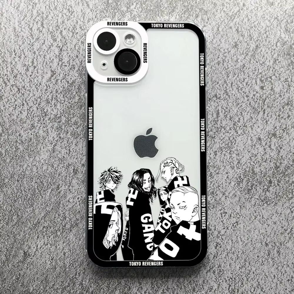 Tokyo Revengers Anime Phone Case For iPhone 16 15 14 13 12 11 Pro Max XS X XR 7 8 SE Covers Transparent Fundas