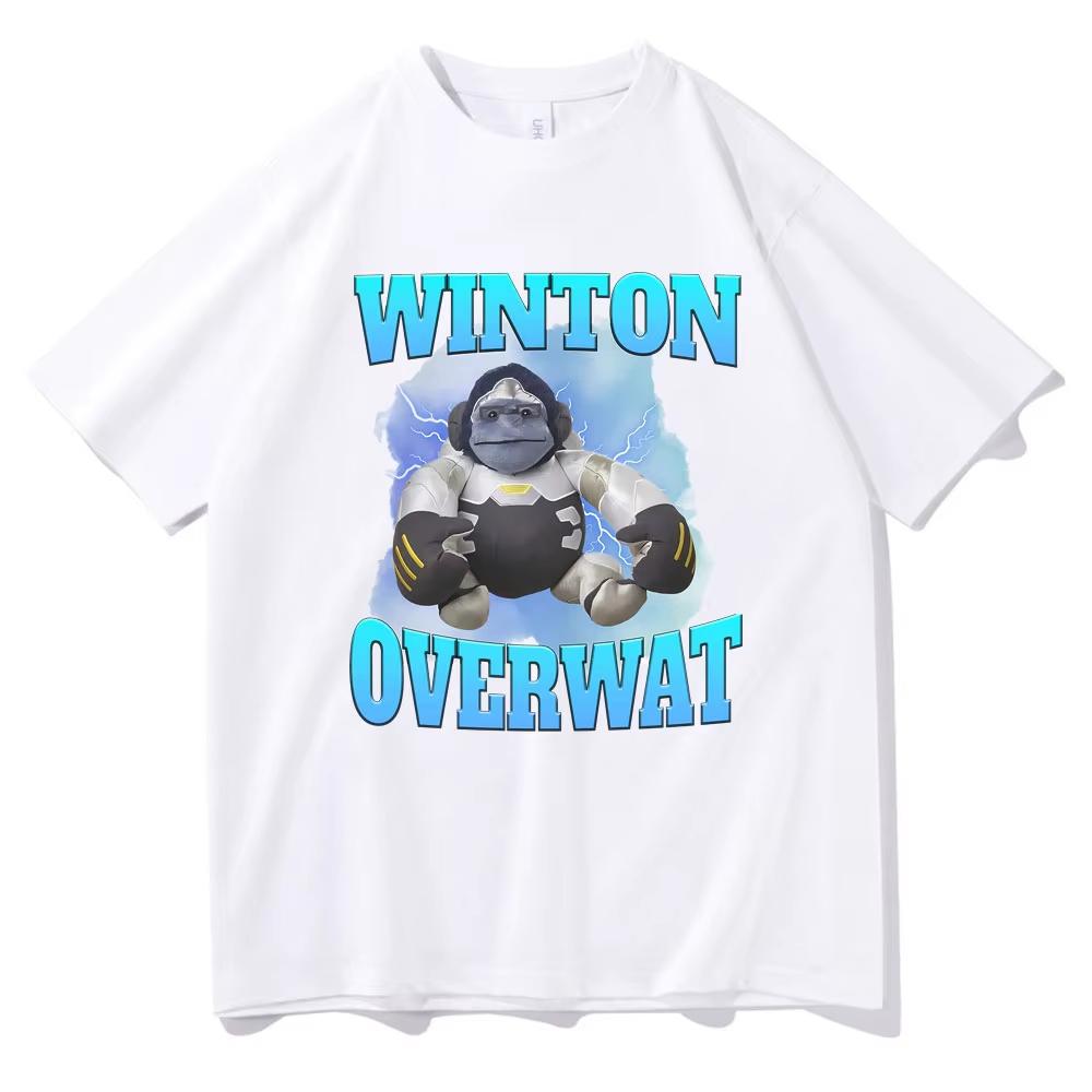 Winton Overwat Meme Funny Meme Tshirt Men's Summer Tees Men and Women Fashion Streetwear Male Vintage Casual T-shirt 2026 New
