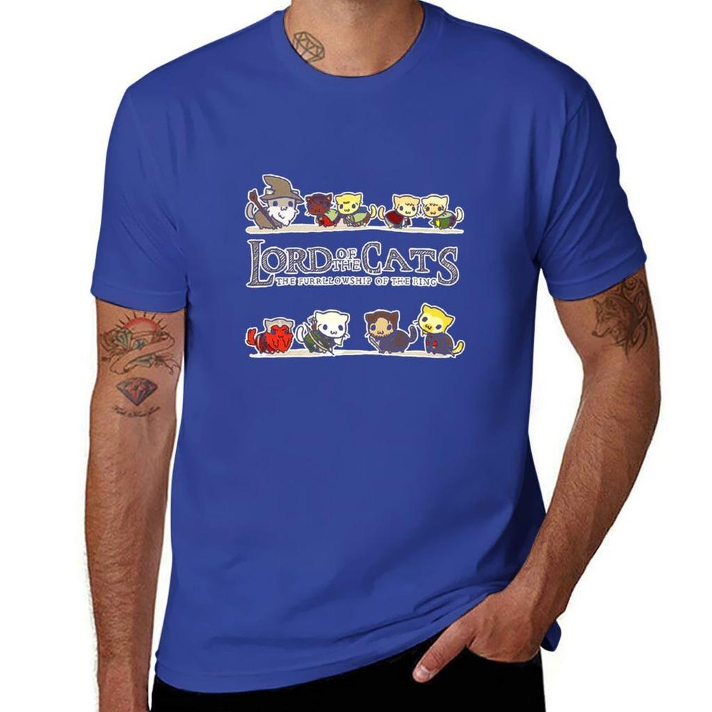 Lord Of The Cats T-Shirt T-Shirts Kawaii Kleidung Vintage Grafik T-Shirt T-Shirts für Männer