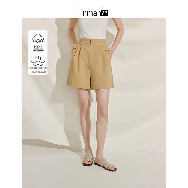 Women s High-Waist Cotton A-Line Shorts 28
