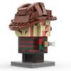 Building Block Compatible With 46943 Elm Street Freddy, Square Head Figurine, Assembly Model, Creative Ornament