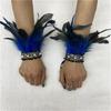 Elegant Feather Wrist Cuffs for Women Photography for Medieval Feather Bracelet Halloween Cosplay and Evening Dresses