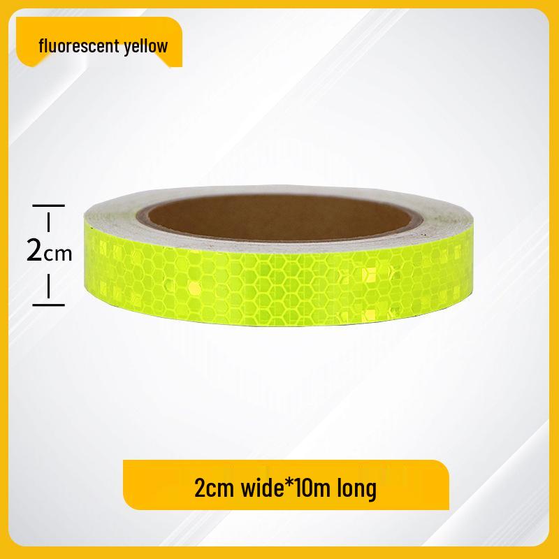 2cm Reflektierender Nachtwarnaufkleber für Autos, Motorräder, Fahrräder und Elektrofahrzeuge