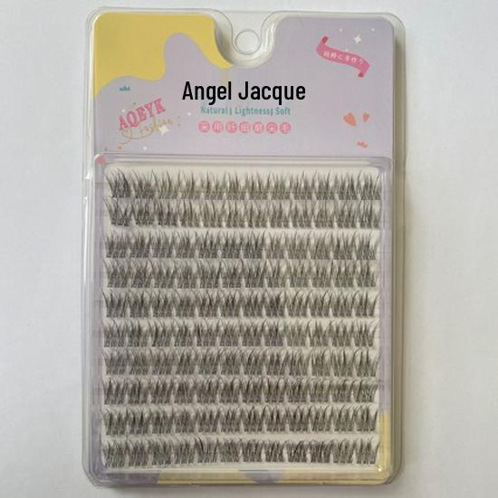Angel YaKou Large Capacity Fishtail Hot Melt Cluster False Eyelashes, Three-Piece Set 11mm