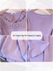 Plus Size Women's Elegant Suede Bell Sleeve Dress - Winter 2025 Collection
