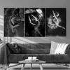 Black and White Ballet Dancer Canvas Painting Elegant Ballerina Pose Photo Print Poster Wall Art Picture for Interior Room Decor
