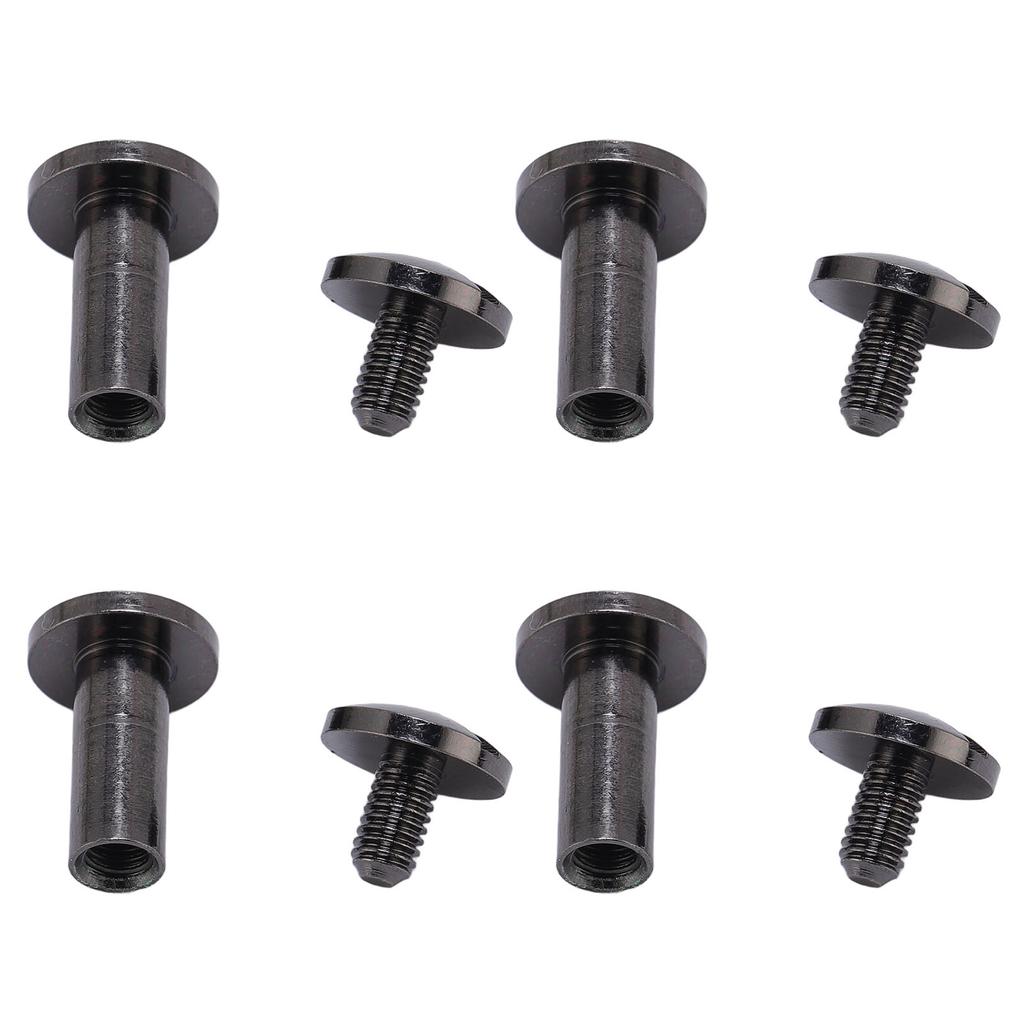 20 Set 8 X 10mm Binding Rivets Arc Slotted Screw Head Zinc Alloy 8 X 5mm Binding Screws for DIY PU