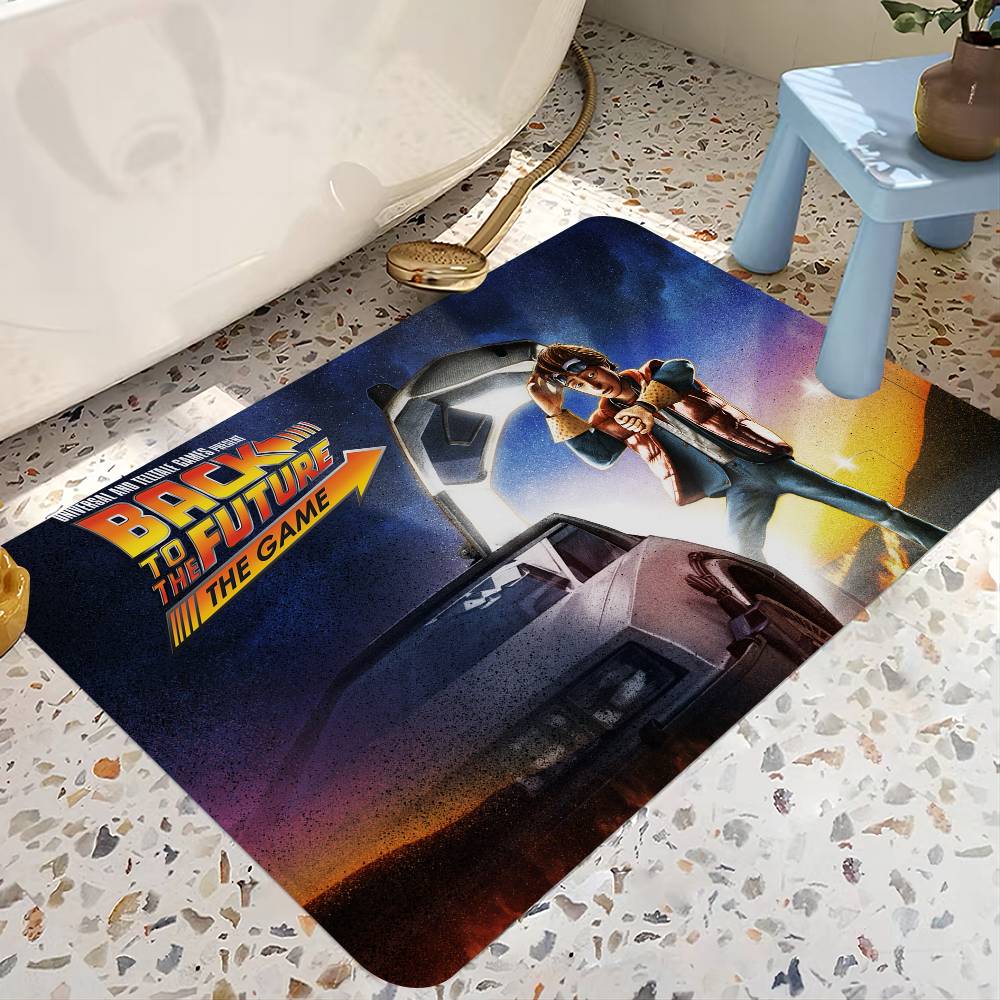 Comedy Movie Back To The F-Future Floor Mat Rectangle Anti-slip Home Soft Badmat Front Door Indoor Outdoor Mat Welcome Doormat