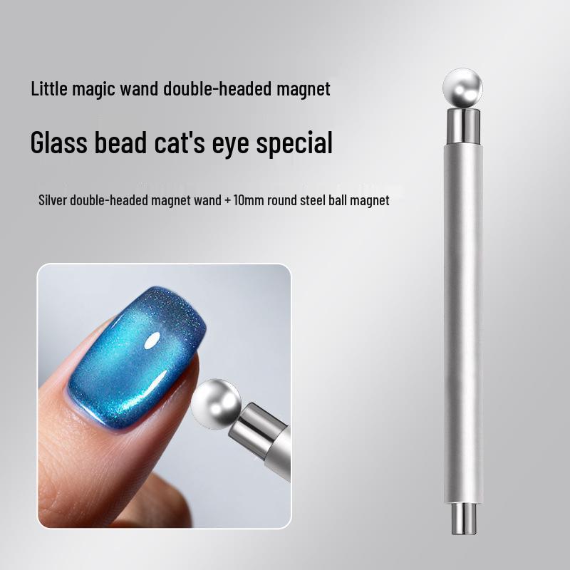 Magnete Triplo Occhio di Gatto: Strumento Magnetico per Unghie Cilindrico, Forte e Grande