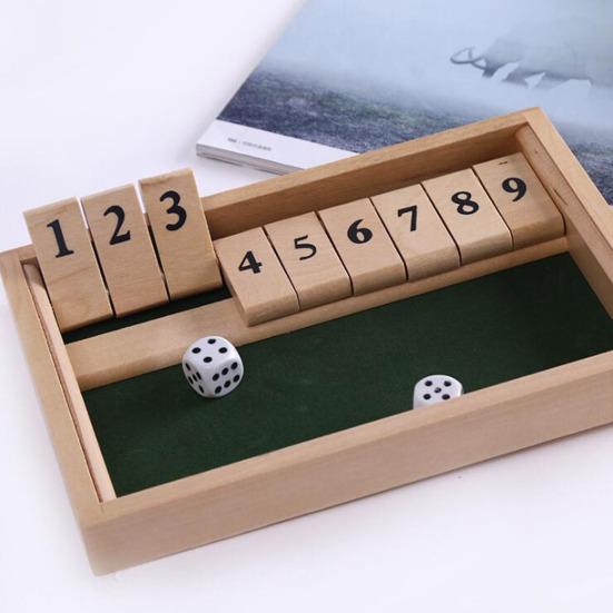 Dice Game Hand-eye Coordination Early Education Reliable Shut The Box Dice Game for Children