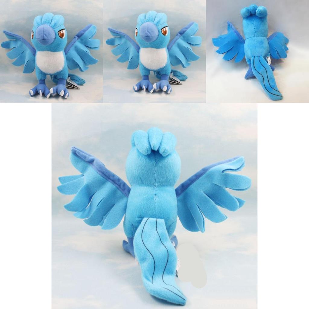 Rozkošný 7" Articuno Pokemon Roztomilá měkká plyšová prstová plyšová hračka pro potěšení dětí