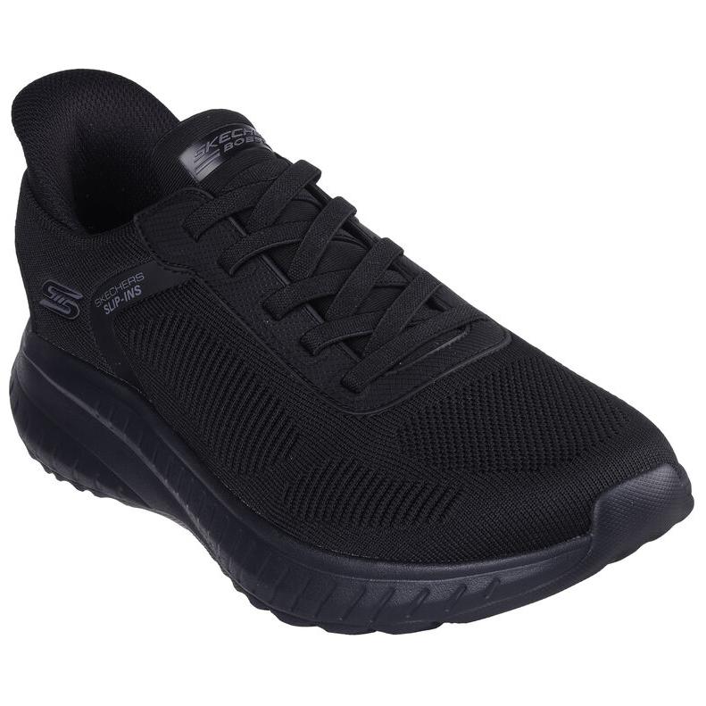 Skechers BOBS SQUAD CHAOS Abrasion Resistant Low Top Casual Shoes Men's Black 118312-BBK