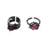 Gothic Kristall Flüssigmetallring Edgy Black Thorn Lava Verstellbarer offener Zirkon Ring Schmuck für Modebegeisterte