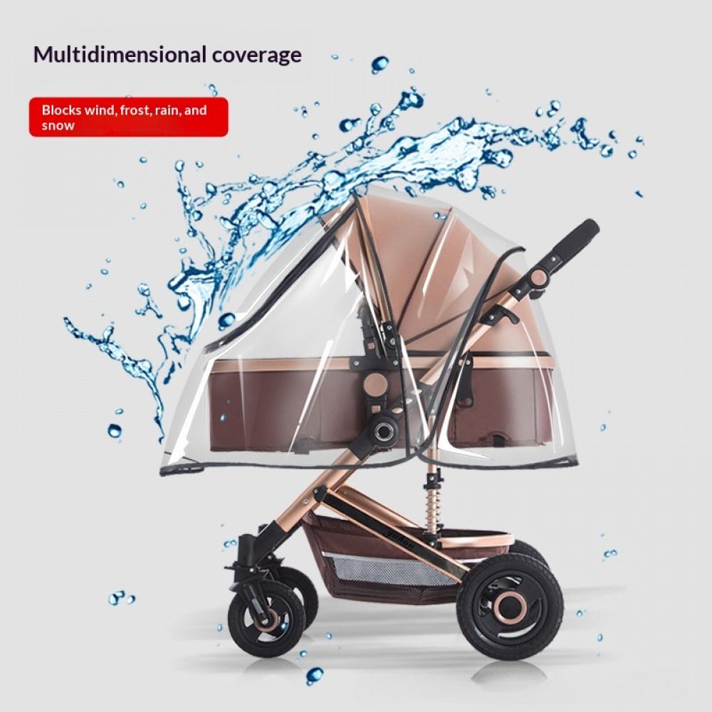 Universal Baby Stroller Rain Cover Children's Stroller Windshield Baby Stroller Umbrella Stroller Rain Cover Stroller Protective Cover Raincoat