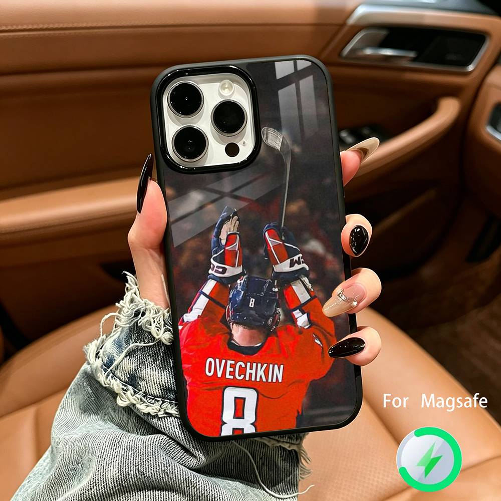 A-Alexander Ovechkin 8 Phone Case For IPhone17 16 15 14 13 12 11 Pro Max 16/15/14Plus Wireless Charger Cover Funda