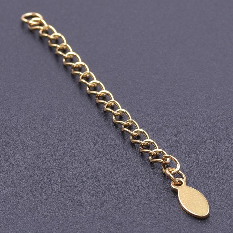 Silver/Gold Color Stainless Steel Extender/Extention/Tail Chains For Jewelry Making Bracelets Necklaces Anklets DIY Accessories