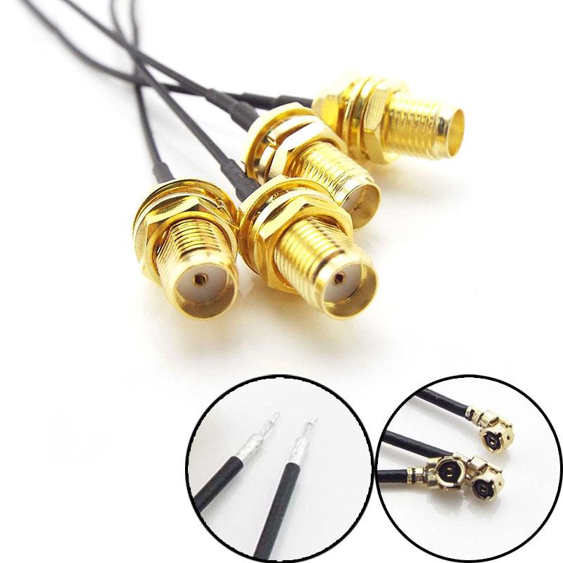5pcs SMA Female To RP SMA Female To uFL/u.FL/IPX/IPEX UFL RG1.13mm Antenna RF Solder Cable IPX Extension Connector WiFi Pigtail Q1