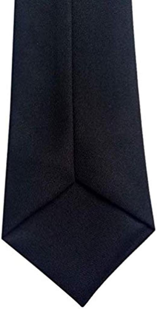 [Clip-on] One-touch tie, plain black, for formal occasions such as weddings and funerals, easy to tie.
