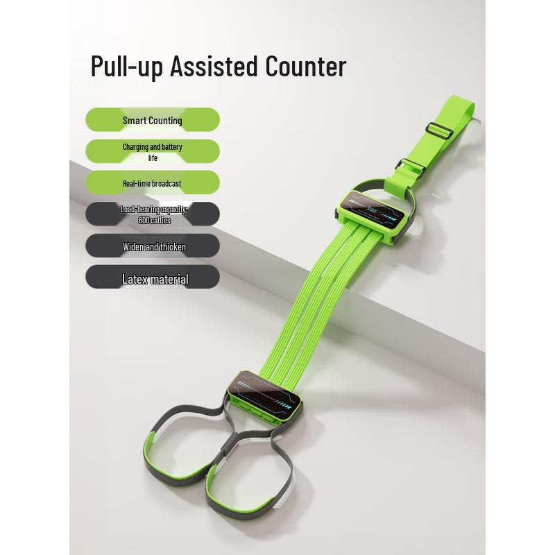WEZHO Home Pull-Up Assist Resistance Band with Counter