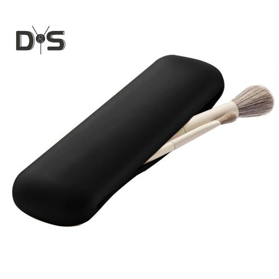 Aufbewahrungstasche für Make-up-Pinsel, staubdichtes Design, wasserabweisend, kompakte Kosmetiktasche aus Silikon, Aufbewahrungs-Organizer