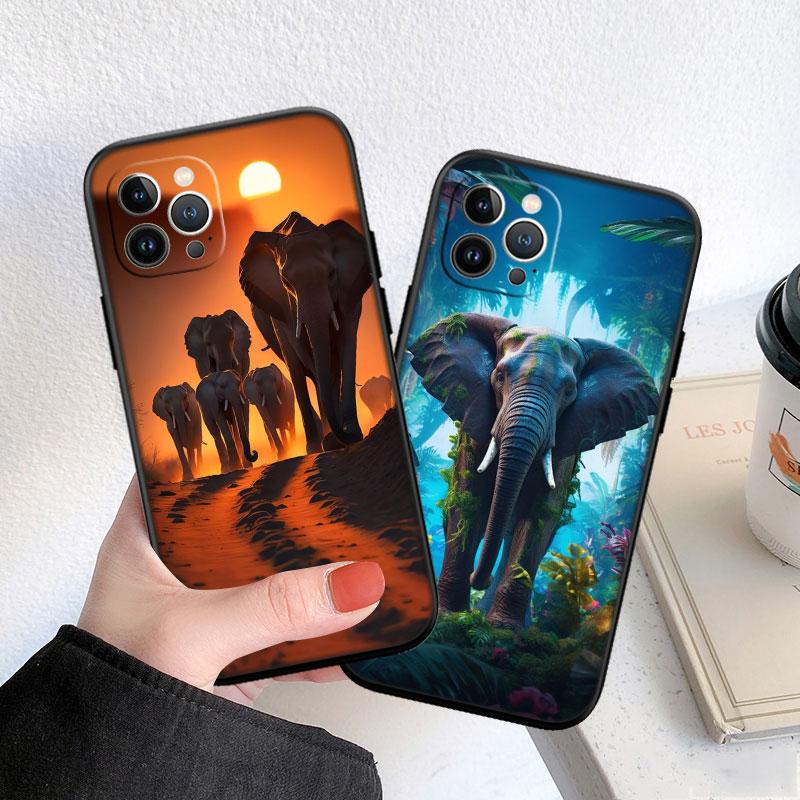 QT3 Animal Elephant Phone Case for Samsung Galaxy A05 A05S A12 A13 A15 A33 A53 A73 M15E M55 S10 S10E S20 Ultra Lite Plus Fe