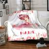 Princess Floral Home Customize Your Name Blankets Soft Cozy Lightweight Allseason Multipurpose Blanket For Picnics Sofas Offices Beds Living Rooms