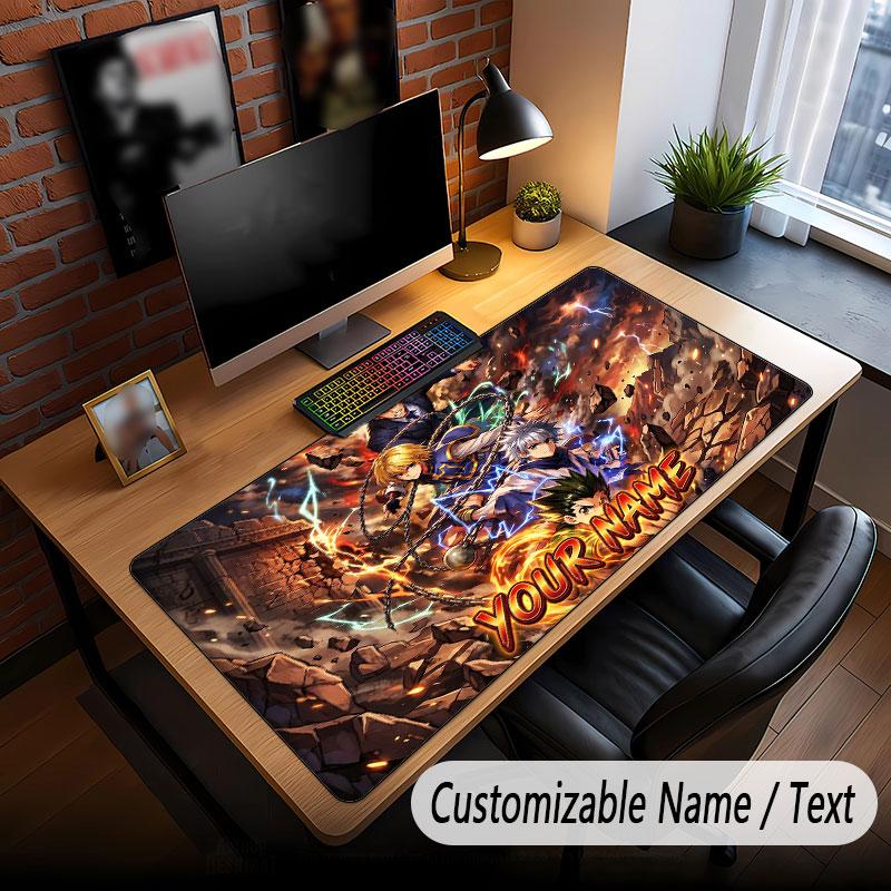 Benutzerdefiniertes, verlängertes Mauspadd, Hunter × Hunter Gaming-Schreibtischmatte für Heim-Büro-Desktop-Dekoration