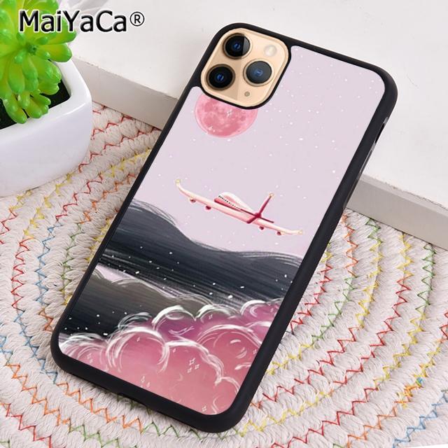 Pink Travel Aircraft Airplane Phone Case For iPhone 17 Air 16 pro max 15 14 plus 12 13 Shell Cover coque
